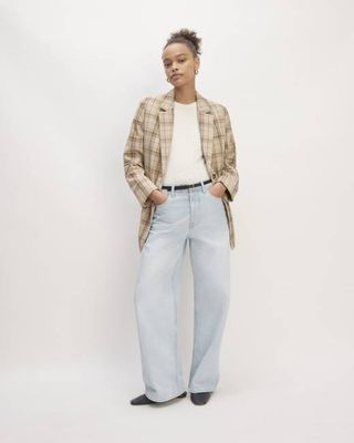 The Super Baggy Jean | Snowy Blue