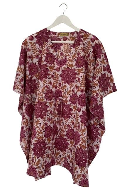 NEW! Block print Kaftan Short No.92