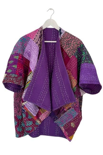 NEW! Vintage Patchwork Stories PETITE SIZE Kimono No.85