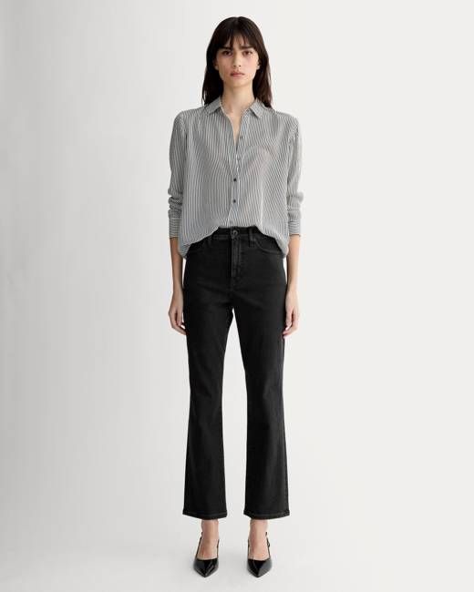 The High-Key Stovepipe Jean | Washed Black