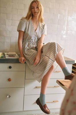 The Dawn Dress Petites | Antique Stripe