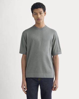 Ultrasoft Sweater Tee | Agave Green
