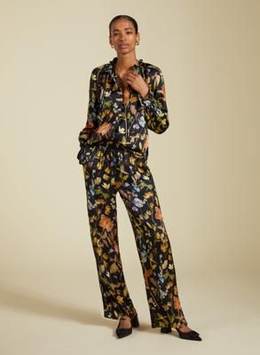 Mandy Printed Satin Trousers