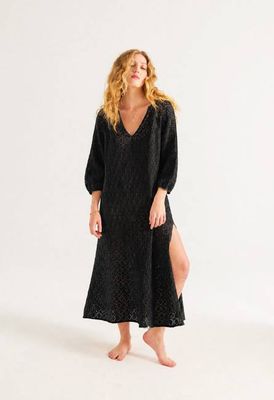 Corsica Kaftan Black Knit