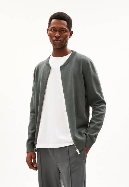 AGAAMON KNIT JACKET | space steel