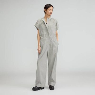 The Easy Workwear Jumpsuit | Canvas Tan / Navy