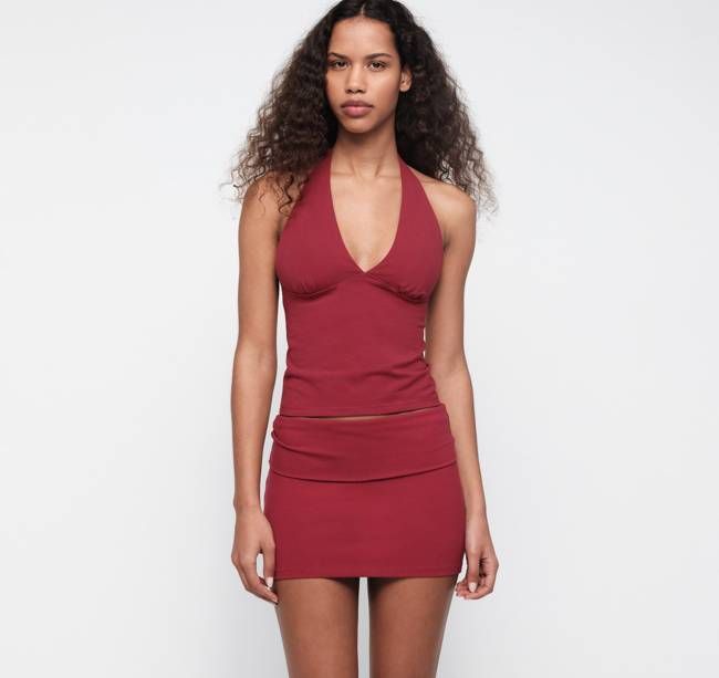 Core Foldover Mini Skirt