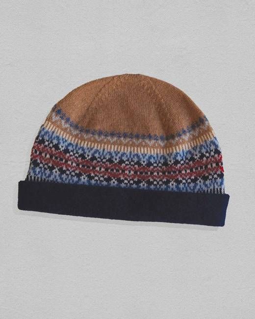 Fair Isle Merino Wool Hat in Classic