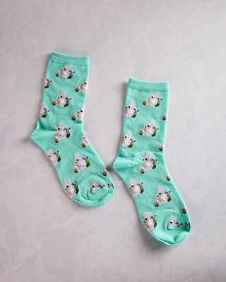 Seafoam - Rabbits Bamboo Blend Crew Socks - Infinity Classics