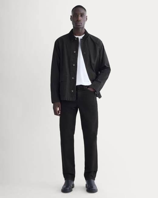 The Organic Cotton Straight-Leg Jean |  Black