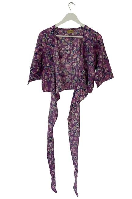 NEW! Block print Wrap Top No. 64