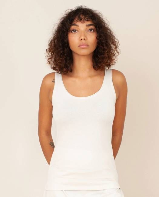 Catori Organic Cotton Yoga Top In Stone