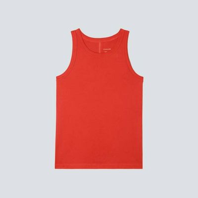 The Tank in Essential Cotton | Red Orange