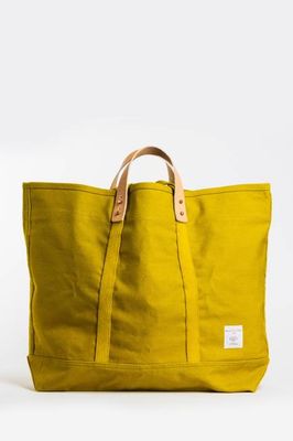 Large Canvas Tote in Chartreuse