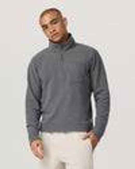 Beach Fleece 1/2 Zip - Relaxed | Pinecone Heather Pullover | Vuori