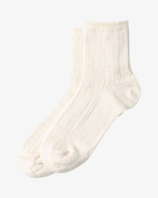 RoToTo Linen Ecru Socks