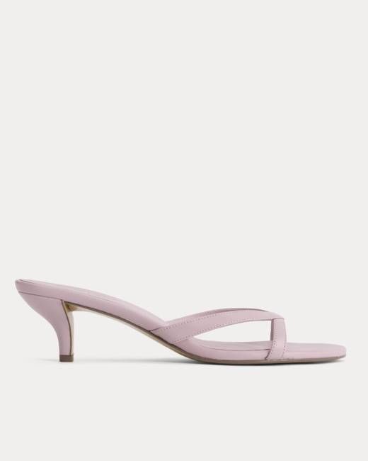 Sculpted Heel Sandal | Pale Mauve