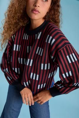 Bauhaus L/S Crew Sweater in Rescued Pima/Model