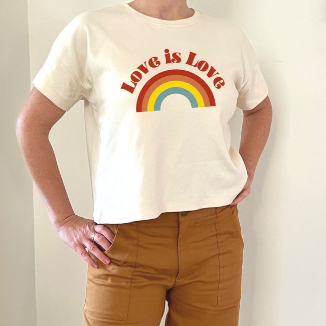Adult Love and Pride Organic Brooklyn T-shirt