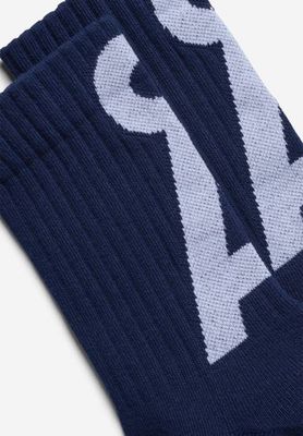 SAAMUS KURZSOCKEN | getönt marineblau/weiß