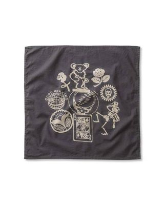 The Bandana in Faded Black Stamp