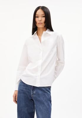 Long sleeve blouses LOUILAA in white by ARMEDANGELS