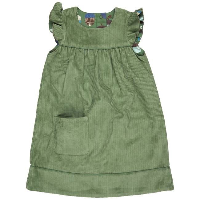 Winter Shift Dress (Reversible) - Green