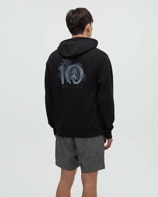 Haiti Palm Logo Relaxed Hoodie