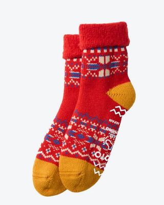 ROTOTO Red Comfy Room Sock