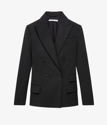 Oversized Double Breasted Jacket - Resale | Black