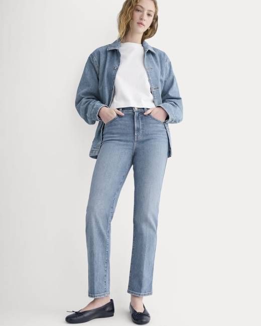 High-Rise Cigarette Jean | Medium Blue