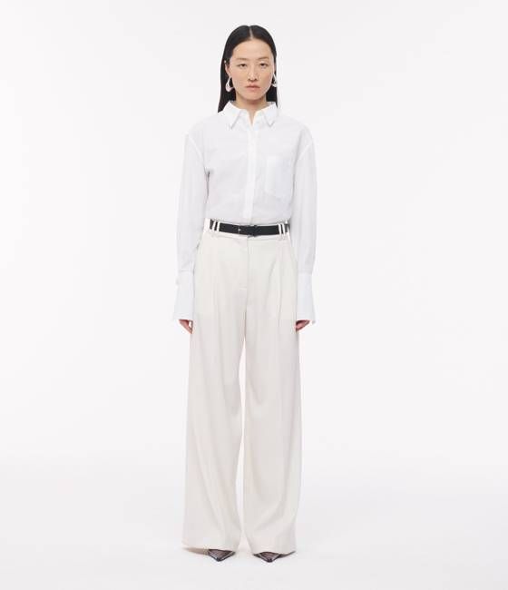 Mens Poplin Shirt | White