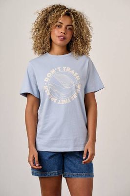Denver - Cotton T-Shirt in Blue Whale Splash Print