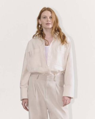 The Boxy Oxford | Whisper Pink