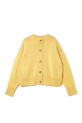 Raye British Wolljacke Buttergelb