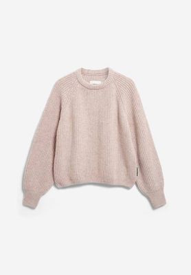RIB KNIT SWEATER| honey melange