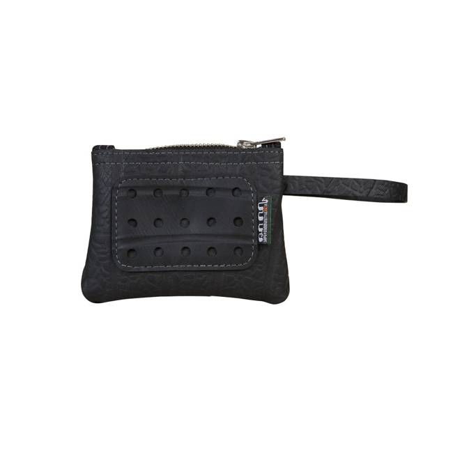 Petite Recycled Rubber Vegan Wristlet Pouch