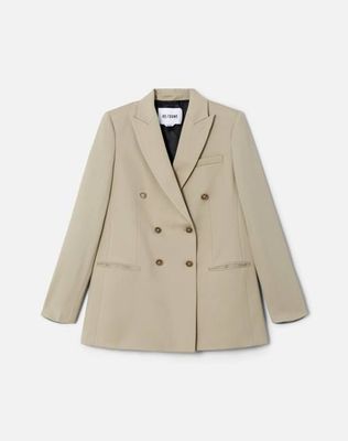 Double Breasted Blazer - Khaki (825)