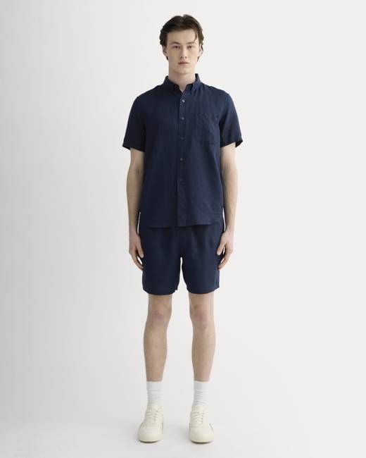 Linen Easy Short | Navy
