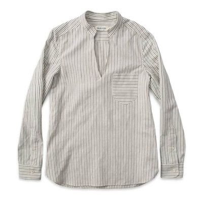 The Edie Popover in French Ticking Stripe