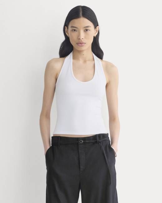 Halter Tank | White