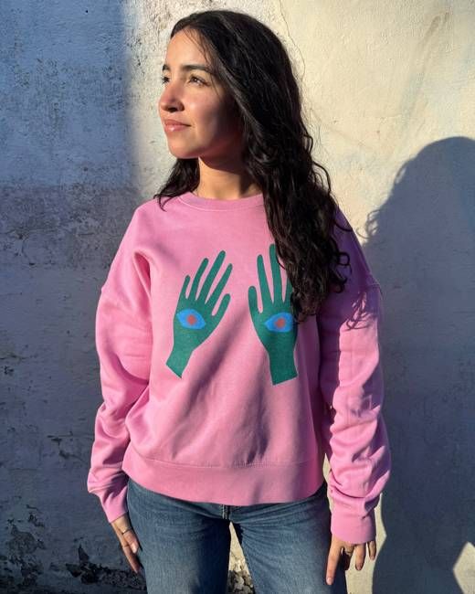 Miss PomPom Hands Have Eyes Sweatshirt