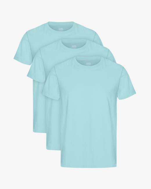 Classic Organic Tee - Teal Blue (3-Pack)