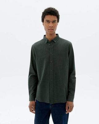 Dark green microchecks Ant shirt
