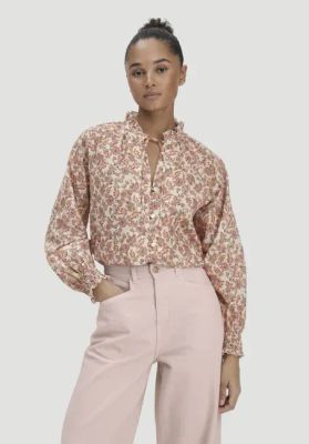 Relaxed print blouse made from pure organic cotton