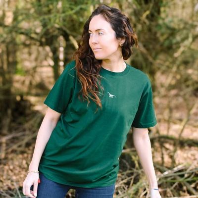Tiny Embroidered Dino T-Shirt (Unisex)