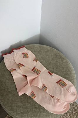 Sample Sale Sardine Socks in Light Pink