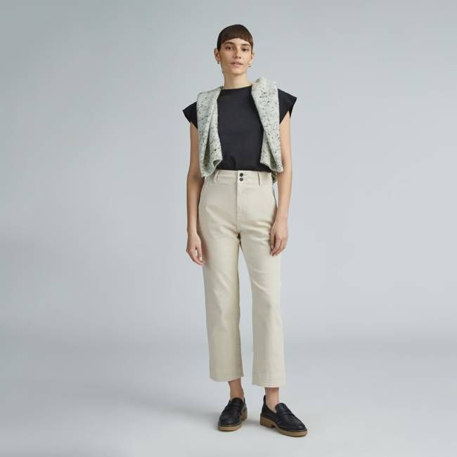 The Organic Straight-Leg Pant | Pumice Stone