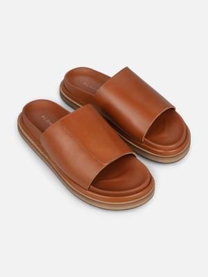 Alohas Sealed Loop Tan Leather Sandal - Tan