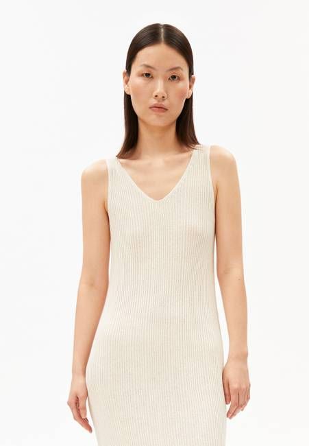 LINEN BLEND KNIT DRESS| undyed